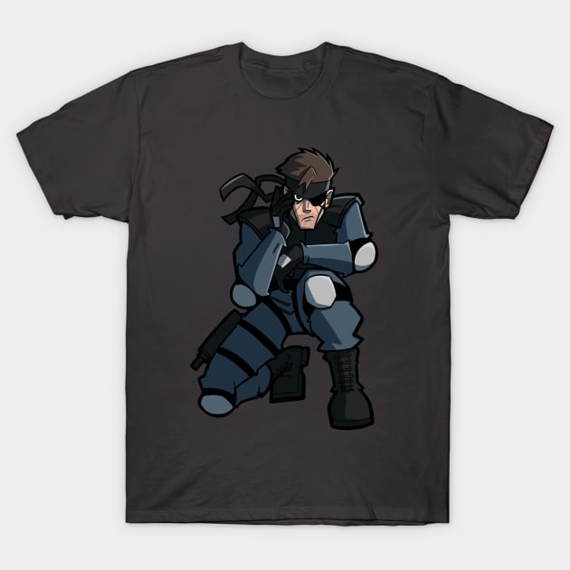 Solid Snake T-Shirt by Captain_awesomepants